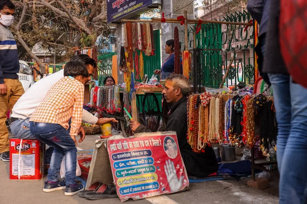 Haridwar Uttarakhand India February 2021 Вид Вулицю Або Місцевий Ринок — стокове фото