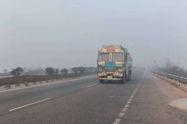 Bareilly Uttar Pradesh India Grudzień 2020 Indyjskie Autostrady Drogowe Piękny — Zdjęcie stockowe