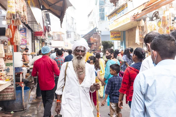 Vrindavan Uttar Pradesh India August 2021 Krishna Janmashtami Portrait Indian — Stock Photo, Image