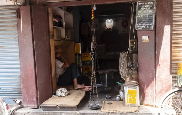 Vrindavan Uttar Pradesh Indien August 2021 Blick Auf Den Markt — Stockfoto