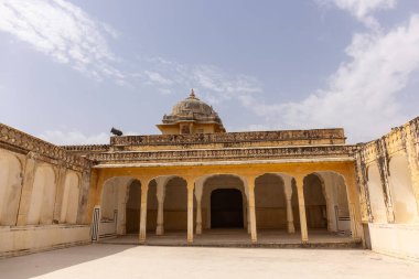 Kehribar kalesi veya Jaipur Kalesi 'nin mimari manzarası