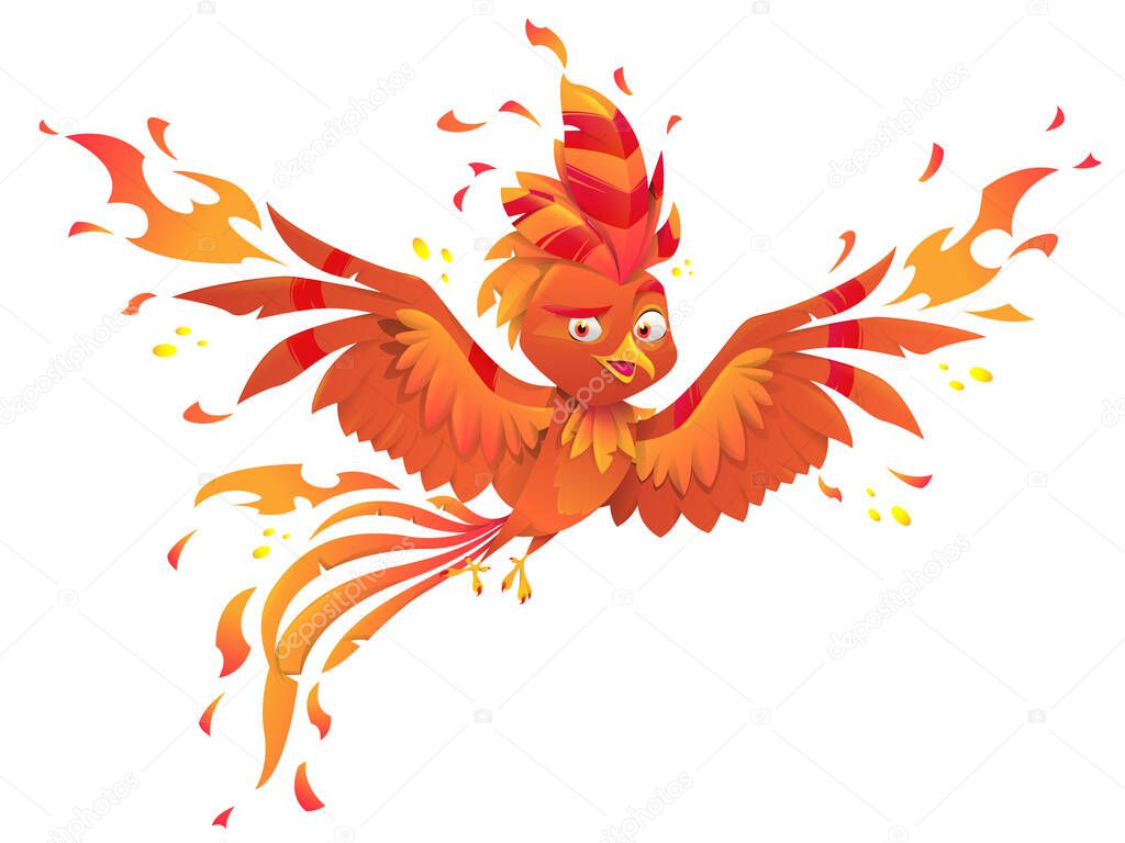 Phoenix or fenix fire bird