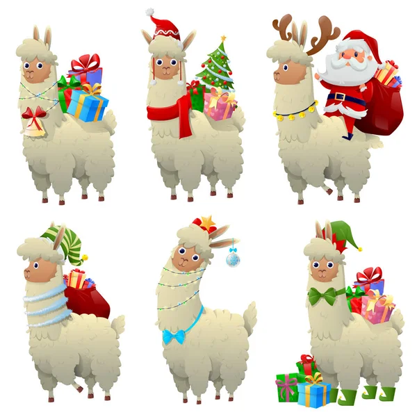 Juego de llamas de Navidad — Vector de stock