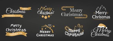 Noel sarı logosu ve tipografi