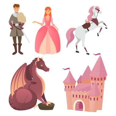 Peri atı, prens, şatosu olan prenses 