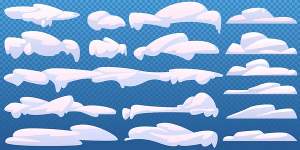 Колекція снігових шапок — стоковий вектор