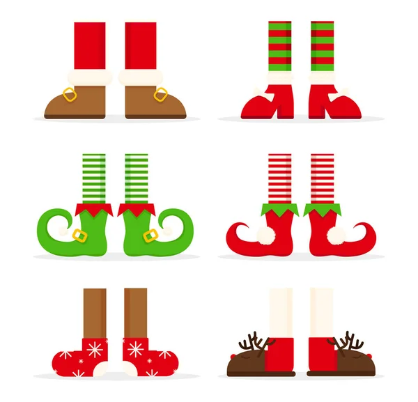 Collection of Christmas legs — Stock Vector