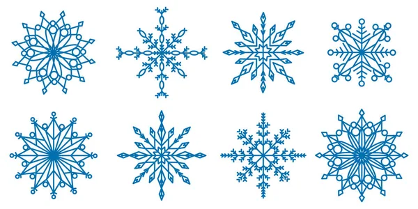 Колекція сніжинки — стоковий вектор