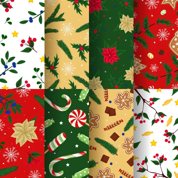 Conjunto de plantillas de Navidad — Archivo Imágenes Vectoriales