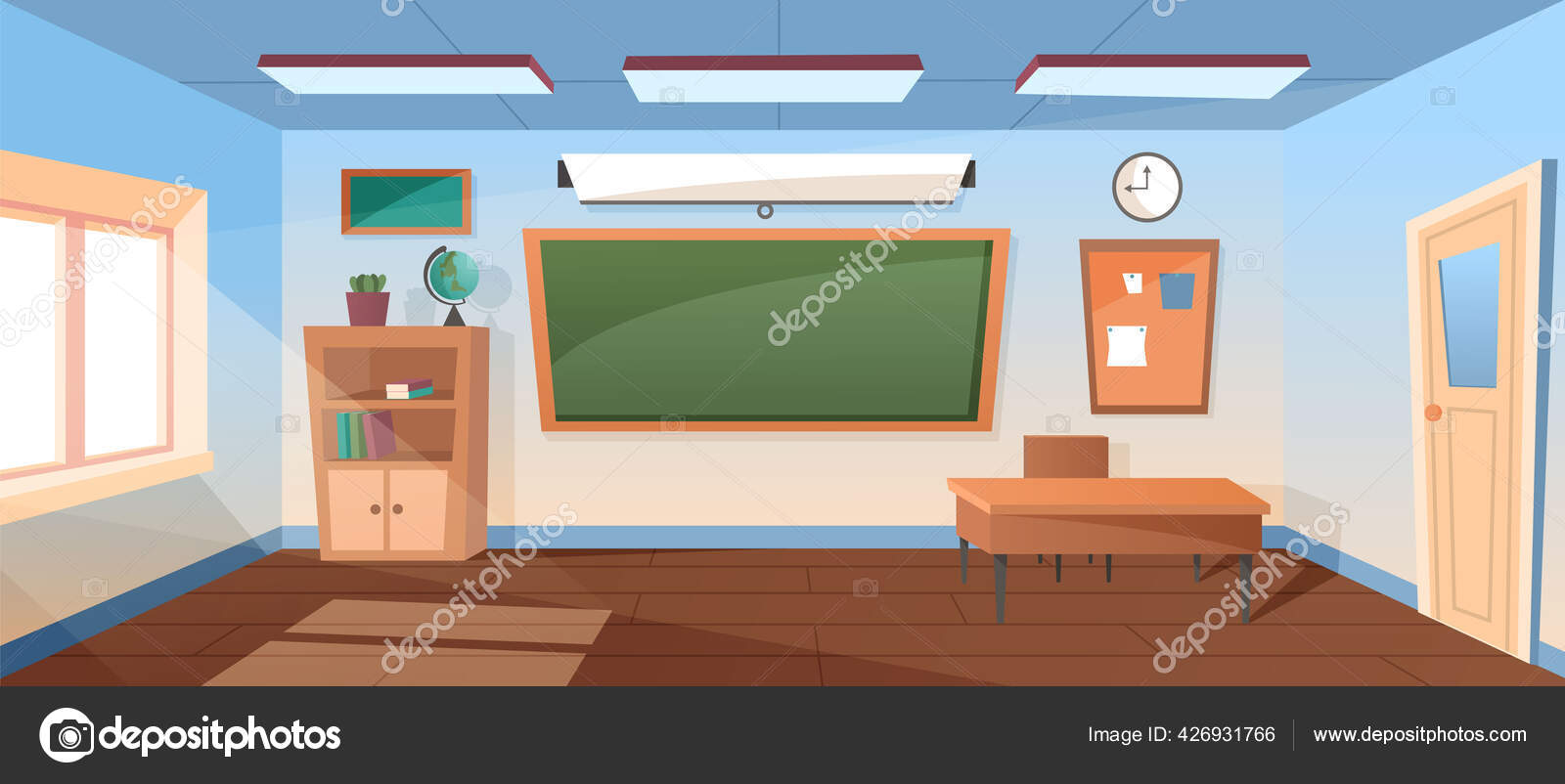 Cartoon empty school classroom Stock Vector Image by ©Mandarinka1970 #426931766 Cartoon empty school classroom Stock Vector Image by ©Mandarinka1970 #426931766