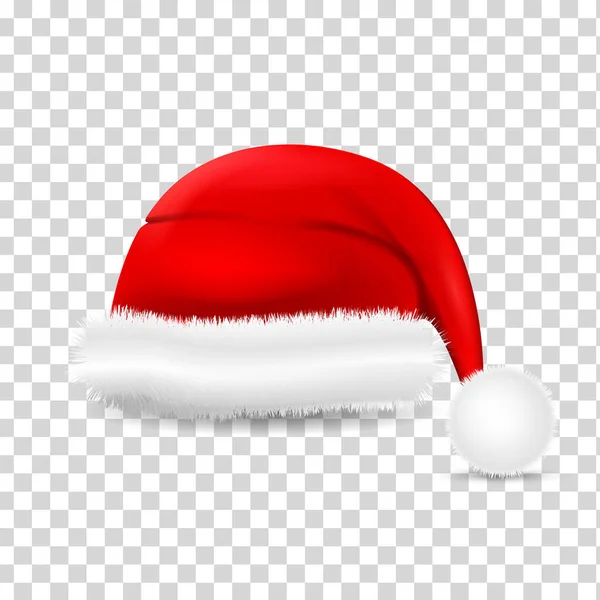 Realistický Santa Claus klobouk — Stockový vektor