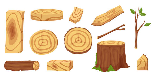 Trunks, stumps and planks