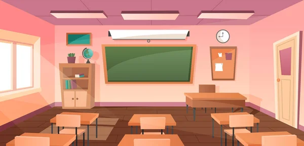 Classroom interior for study — Stock Vector