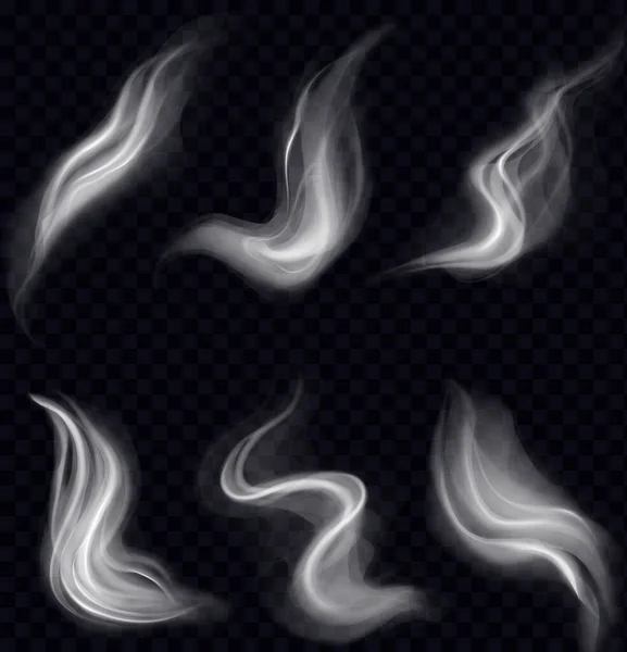 Conjunto de humos detallados altos — Archivo Imágenes Vectoriales