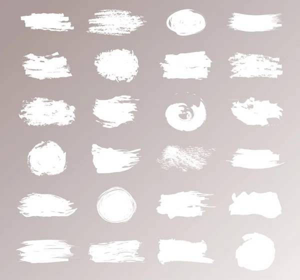 Σύνολο Εγκεφαλικά Επεισόδια Βούρτσες Γραμμές Τραχύτητα Του Λευκού Χρώματος Που — Φωτογραφία Αρχείου