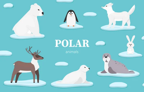 Nowy Rok Boże Narodzenie 2021 Wraz Zwierzętami Polarnymi — Zdjęcie stockowe