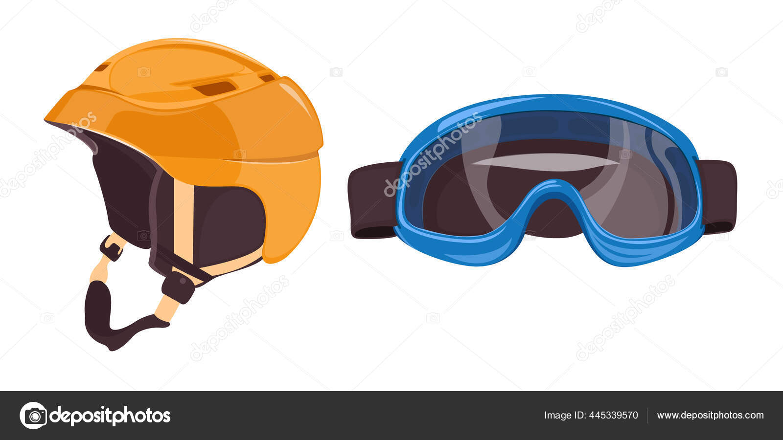 Stock　Glasses　©Mandarinka1970　Snowboard　Ski　Sports　Helmet　Winter　Photo　by　Equipment　Equipment　Extreme　Icons　445339570