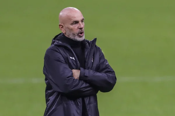 2020 Milan Verona Stefano Pioli Coach Milan — Foto de Stock