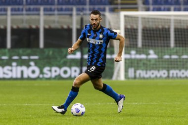 Milan, İtalya. 31 Ekim 2020. İtalyan Serisi A futbol şampiyonası. Inter VS Parma 2-2, Stefan de Vrij, Inter.