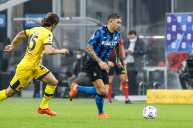 Milan, İtalya. 31 Ekim 2020. İtalyan Serisi A futbol şampiyonası. Inter VS Parma 2-2, Aleksandar Kolarov, Inter.