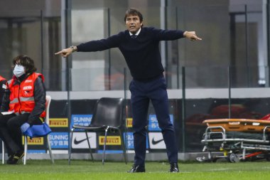 Milan, İtalya. 31 Ekim 2020. İtalyan Serisi A futbol şampiyonası. Inter VS Parma 2-2, Antonio Conte, Koç Inter.