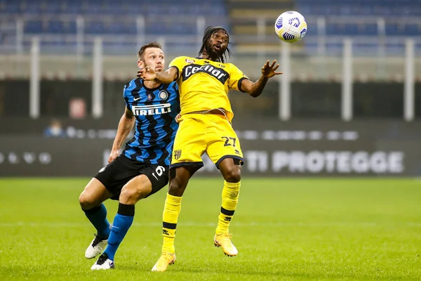 ลาน ตาล ลาคม 2563 ตาเล เซร แชมป ตบอล Inter Parma — ภาพถ่ายสต็อก