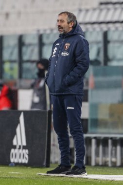 TURIN, İtalya - 05 Aralık 2020 İtalyan Serie A Futbol Şampiyonası. Juventus Torino 'ya karşı 2-1. Marco Giampaolo, Koç Torino. .