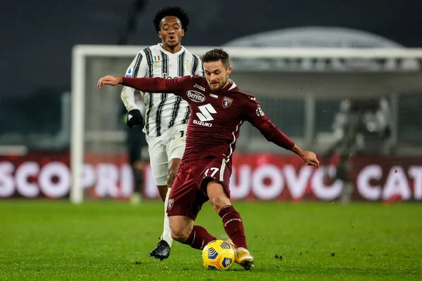 Turin Itálie Prosince 2020 Mistrovství Itálie Fotbale Juventus Torino Karol — Stock fotografie