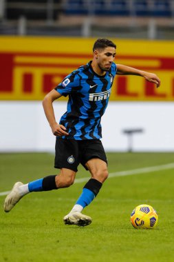 MILAN, İtalya - Kasım 222ND, 2020: İtalyan Serie A Futbol Şampiyonası. Inter vs Torino 4-2. Achraf Hakimi, İnter.