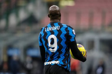MILAN, İtalya - Kasım 222ND, 2020: İtalyan Serie A Futbol Şampiyonası. Inter VS Torino 4-2 Romelu Lukaku, Inter.