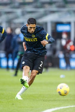 MILAN, İtalya - Kasım 222ND, 2020: İtalyan Serie A Futbol Şampiyonası. Inter vs Torino 4-2. Achraf Hakimi, İnter.