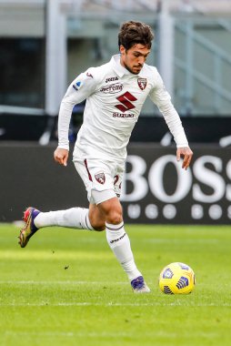 MILAN, İtalya - Kasım 222ND, 2020: İtalyan Serie A Futbol Şampiyonası. Inter vs Torino 4-2. Simone Verdi, Torino.