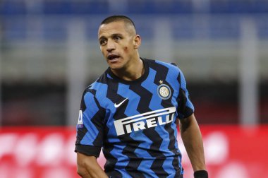 MILAN, İtalya - Kasım 222ND, 2020: İtalyan Serie A Futbol Şampiyonası. Inter vs Torino 4-2. Alexis Sanchez, Inter.