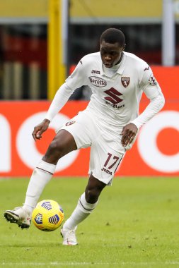 MILAN, İtalya - Kasım 222ND, 2020: İtalyan Serie A Futbol Şampiyonası. Inter vs Torino 4-2. Wilfried Singo, Torino.