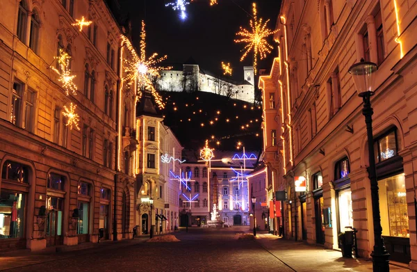 Centrum města Lublaňská — Stock fotografie