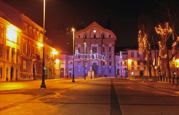 Kongressplatz von Ljubljanas — Stockfoto