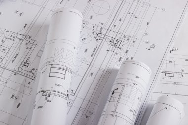 Mimari planlar ve plan rulo