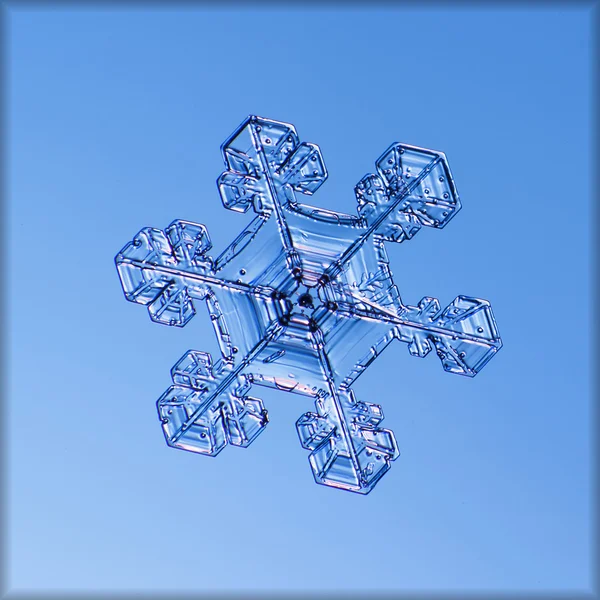 Copo de nieve de cristal natural . Fotos De Stock Sin Royalties Gratis