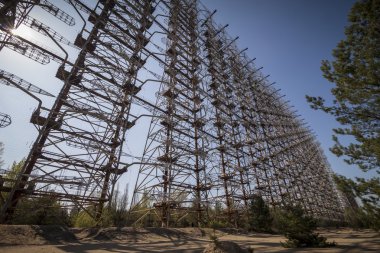 Chernobyl: Duga old soviet radar system clipart