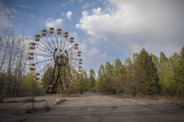Dönme dolap Pripyat eğlence parkında