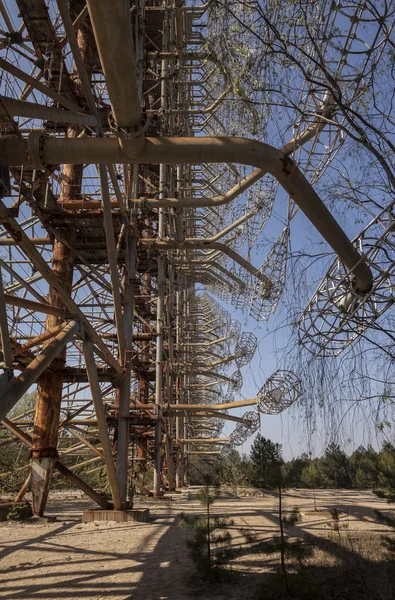 Chernobyl: Duga old soviet radar system — Stock Photo, Image