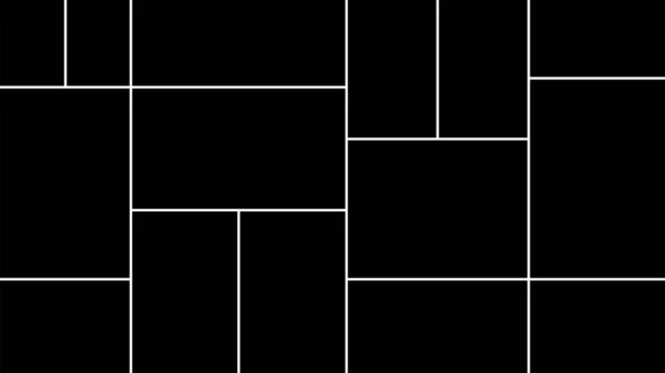 Modelo Vetor Criativo Colagem Composta Por Quadros Para Uma Foto —  Vetores de Stock