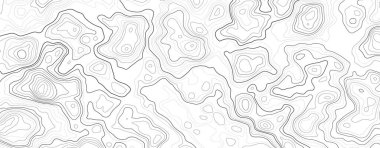 Izgaralı topografi haritası. Vektör yardım haritası.