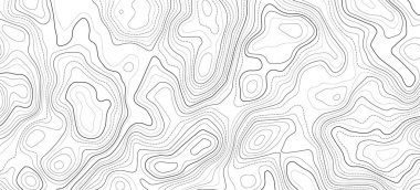 Izgaralı topografi haritası. Vektör yardım haritası.
