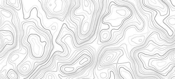 Mapa Topográfico Com Grelha Mapa Alívio Vetorial —  Vetores de Stock