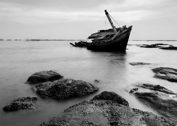 Förlista fartyget, Thailand — Stockfoto