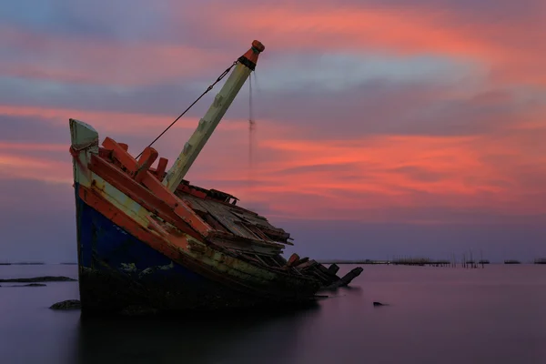 Förlista fartyget, Thailand — Stockfoto