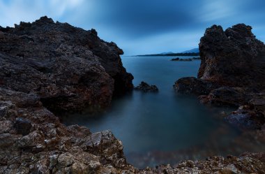 Deniz manzarası, Tayland uzun pozlama