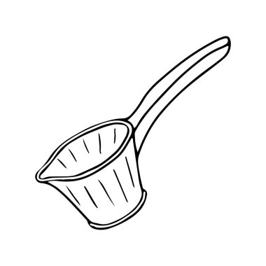 Saplı bir delikanlı. Doodle tarzı. Tasarım için vektör özet ögesi.