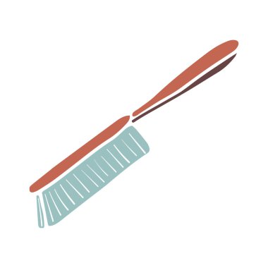 Saplı bir fırça çizimi. Tasarım için vektör ögesi.